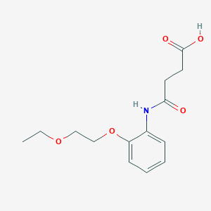 molecular formula C14H19NO5 B267184 4-[2-(2-Ethoxyethoxy)anilino]-4-oxobutanoic acid 