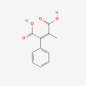 molecular formula C11H10O4 B2671861 (Z)-2-甲基-3-苯基丁-2-二烯二酸 CAS No. 89911-47-7