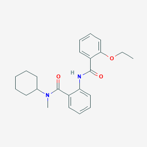molecular formula C23H28N2O3 B267187 N-cyclohexyl-2-[(2-ethoxybenzoyl)amino]-N-methylbenzamide 