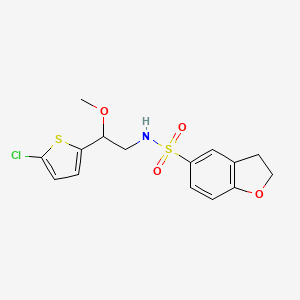 B2671898 N-(2-(5-chlorothiophen-2-yl)-2-methoxyethyl)-2,3-dihydrobenzofuran-5-sulfonamide CAS No. 2034257-81-1