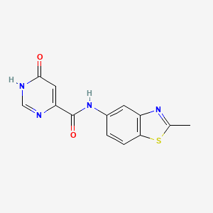 B2671899 6-hydroxy-N-(2-methylbenzo[d]thiazol-5-yl)pyrimidine-4-carboxamide CAS No. 2034233-56-0