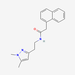 B2671909 N-(2-(1,5-dimethyl-1H-pyrazol-3-yl)ethyl)-2-(naphthalen-1-yl)acetamide CAS No. 2034453-81-9