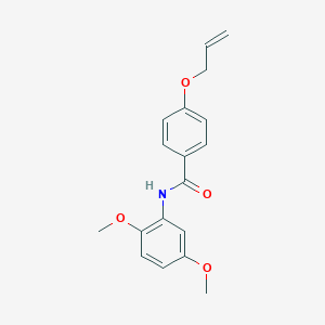 molecular formula C18H19NO4 B267191 4-(allyloxy)-N-(2,5-dimethoxyphenyl)benzamide 