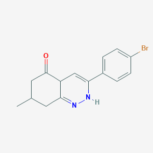 B2671918 3-(4-Bromophenyl)-7-methyl-2,6,7,8,4a-pentahydrocinnolin-5-one CAS No. 1024074-57-4
