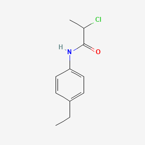 molecular formula C11H14ClNO B2671919 2-氯-N-(4-乙基苯基)丙酰胺 CAS No. 379254-96-3