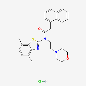 B2671926 N-(4,7-dimethylbenzo[d]thiazol-2-yl)-N-(2-morpholinoethyl)-2-(naphthalen-1-yl)acetamide hydrochloride CAS No. 1329925-70-3