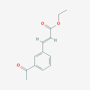 molecular formula C13H14O3 B2671939 (E)-ethyl 3-(3-acetylphenyl)acrylate CAS No. 82885-96-9