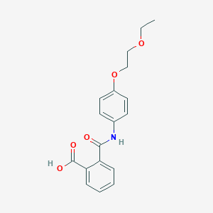 molecular formula C18H19NO5 B267194 2-({[4-(2-Ethoxyethoxy)phenyl]amino}carbonyl)benzoic acid 