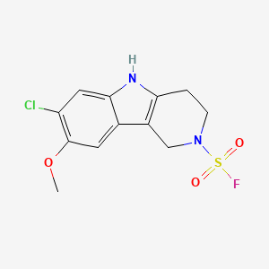 7-Chloro-8-methoxy-1,3,4,5-tetrahydropyrido[4,3-b]indole-2-sulfonyl fluoride