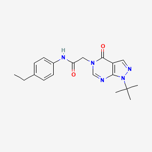 2-(1-(tert-butyl)-4-oxo-1H-pyrazolo[3,4-d]pyrimidin-5(4H)-yl)-N-(4-ethylphenyl)acetamide