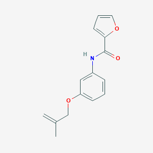 molecular formula C15H15NO3 B267196 N-{3-[(2-methyl-2-propenyl)oxy]phenyl}-2-furamide 