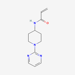 molecular formula C12H16N4O B2671965 N-(1-pyrimidin-2-ylpiperidin-4-yl)prop-2-enamide CAS No. 1156203-65-4