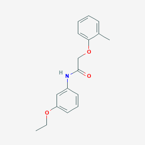 molecular formula C17H19NO3 B267197 N-(3-ethoxyphenyl)-2-(2-methylphenoxy)acetamide 