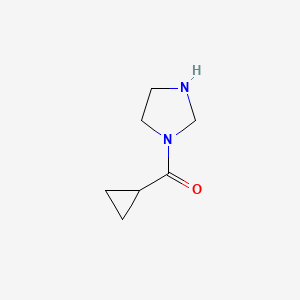 molecular formula C7H12N2O B2671970 1-环丙基甲酰亚咪唑烷 CAS No. 1909314-17-5