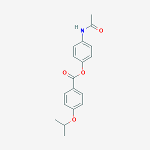 molecular formula C18H19NO4 B267198 4-(Acetylamino)phenyl 4-isopropoxybenzoate 