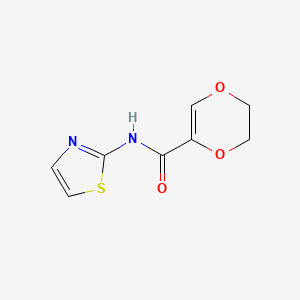 B2671991 N-(thiazol-2-yl)-5,6-dihydro-1,4-dioxine-2-carboxamide CAS No. 864938-39-6