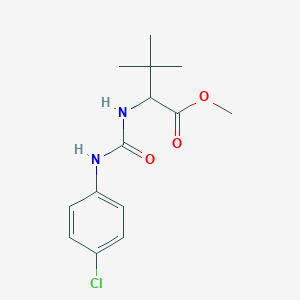 Methyl 2-{[(4-chloroanilino)carbonyl]amino}-3,3-dimethylbutanoate