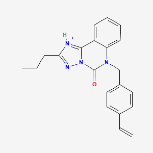 6-[(4-ethenylphenyl)methyl]-2-propyl-5H,6H-[1,2,4]triazolo[1,5-c]quinazolin-5-one