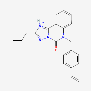 molecular formula C21H20N4O B2672013 6-[(4-ethenylphenyl)methyl]-2-propyl-5H,6H-[1,2,4]triazolo[1,5-c]quinazolin-5-one CAS No. 2380182-83-0