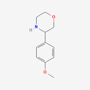 molecular formula C11H15NO2 B2672024 3-(4-甲氧基苯基)吗啉 CAS No. 1017481-31-0