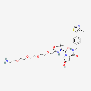 molecular formula C32H49N5O8S B2672050 (S,R,S)-Ahpc-peg4-NH2 