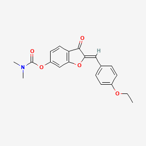 (Z)-2-(4-ethoxybenzylidene)-3-oxo-2,3-dihydrobenzofuran-6-yl dimethylcarbamate