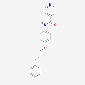 molecular formula C21H20N2O2 B267207 N-[4-(3-phenylpropoxy)phenyl]isonicotinamide 