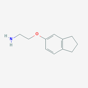molecular formula C11H15NO B267211 2-(2,3-dihydro-1H-inden-5-yloxy)ethanamine CAS No. 72955-84-1