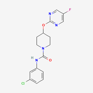 N-(3-Chlorophenyl)-4-(5-fluoropyrimidin-2-yl)oxypiperidine-1-carboxamide