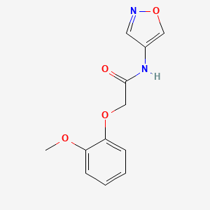 molecular formula C12H12N2O4 B2672124 N-(isoxazol-4-yl)-2-(2-methoxyphenoxy)acetamide CAS No. 1396864-20-2