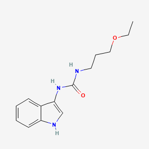 molecular formula C14H19N3O2 B2672127 1-(3-ethoxypropyl)-3-(1H-indol-3-yl)urea CAS No. 941878-95-1
