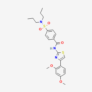 N-[4-(2,4-dimethoxyphenyl)-1,3-thiazol-2-yl]-4-(dipropylsulfamoyl)benzamide