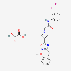 2-(3-(3-(2-methoxybenzyl)-1,2,4-oxadiazol-5-yl)azetidin-1-yl)-N-(3-(trifluoromethyl)phenyl)acetamide oxalate