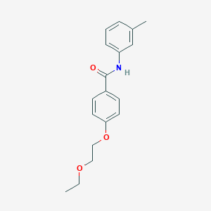 molecular formula C18H21NO3 B267214 4-(2-ethoxyethoxy)-N-(3-methylphenyl)benzamide 