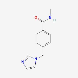 molecular formula C12H13N3O B2672155 4-(imidazol-1-ylmethyl)-N-methylbenzamide CAS No. 1171197-93-5