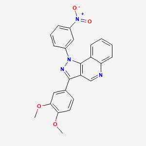 3-(3,4-dimethoxyphenyl)-1-(3-nitrophenyl)-1H-pyrazolo[4,3-c]quinoline