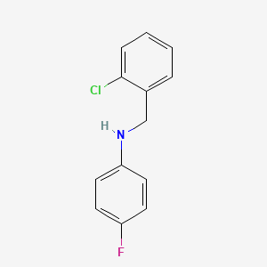 N-[(2-chlorophenyl)methyl]-4-fluoroaniline