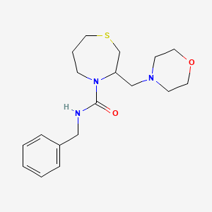 N-benzyl-3-(morpholinomethyl)-1,4-thiazepane-4-carboxamide