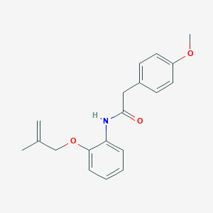 molecular formula C19H21NO3 B267219 2-(4-methoxyphenyl)-N-{2-[(2-methylprop-2-en-1-yl)oxy]phenyl}acetamide 