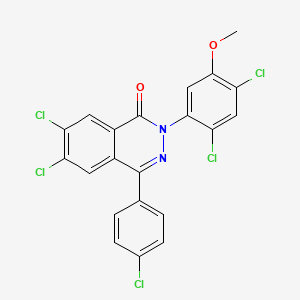 6,7-dichloro-4-(4-chlorophenyl)-2-(2,4-dichloro-5-methoxyphenyl)-1(2H)-phthalazinone