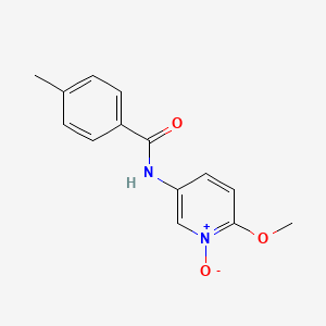 molecular formula C14H14N2O3 B2672211 2-Methoxy-5-[(4-methylbenzoyl)amino]-1-pyridiniumolate CAS No. 400076-02-0