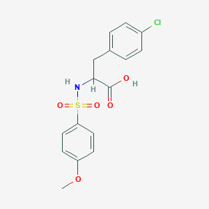 4-chloro-N-[(4-methoxyphenyl)sulfonyl]phenylalanine