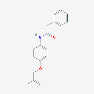 molecular formula C18H19NO2 B267222 N-{4-[(2-methylprop-2-en-1-yl)oxy]phenyl}-2-phenylacetamide 