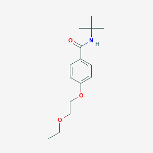 molecular formula C15H23NO3 B267223 N-(tert-butyl)-4-(2-ethoxyethoxy)benzamide 