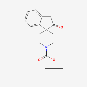 molecular formula C18H23NO3 B2672243 Tert-butyl 2-oxo-2,3-dihydrospiro[indene-1,4'-piperidine]-1'-carboxylate CAS No. 241819-85-2