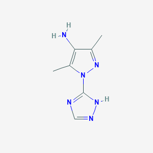 3,5-dimethyl-1-(4H-1,2,4-triazol-3-yl)-1H-pyrazol-4-amine