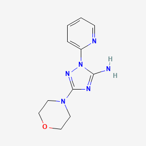 molecular formula C11H14N6O B2672262 5-吗啉-4-基-2-吡啶-2-基-1,2,4-三唑-3-胺 CAS No. 1503116-37-7