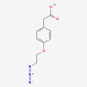 molecular formula C10H11N3O3 B2672274 [4-(2-叠氮乙氧基)苯基]乙酸 CAS No. 42058-76-4