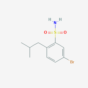 molecular formula C10H14BrNO2S B2672290 5-溴-2-(2-甲基丙基)苯磺酰胺 CAS No. 2551120-58-0