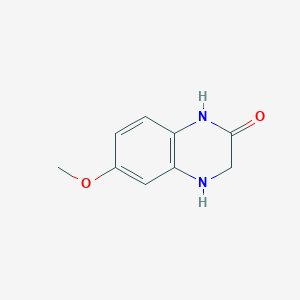 molecular formula C9H10N2O2 B2672294 6-Methoxy-3,4-dihydroquinoxalin-2(1H)-one CAS No. 854583-99-6